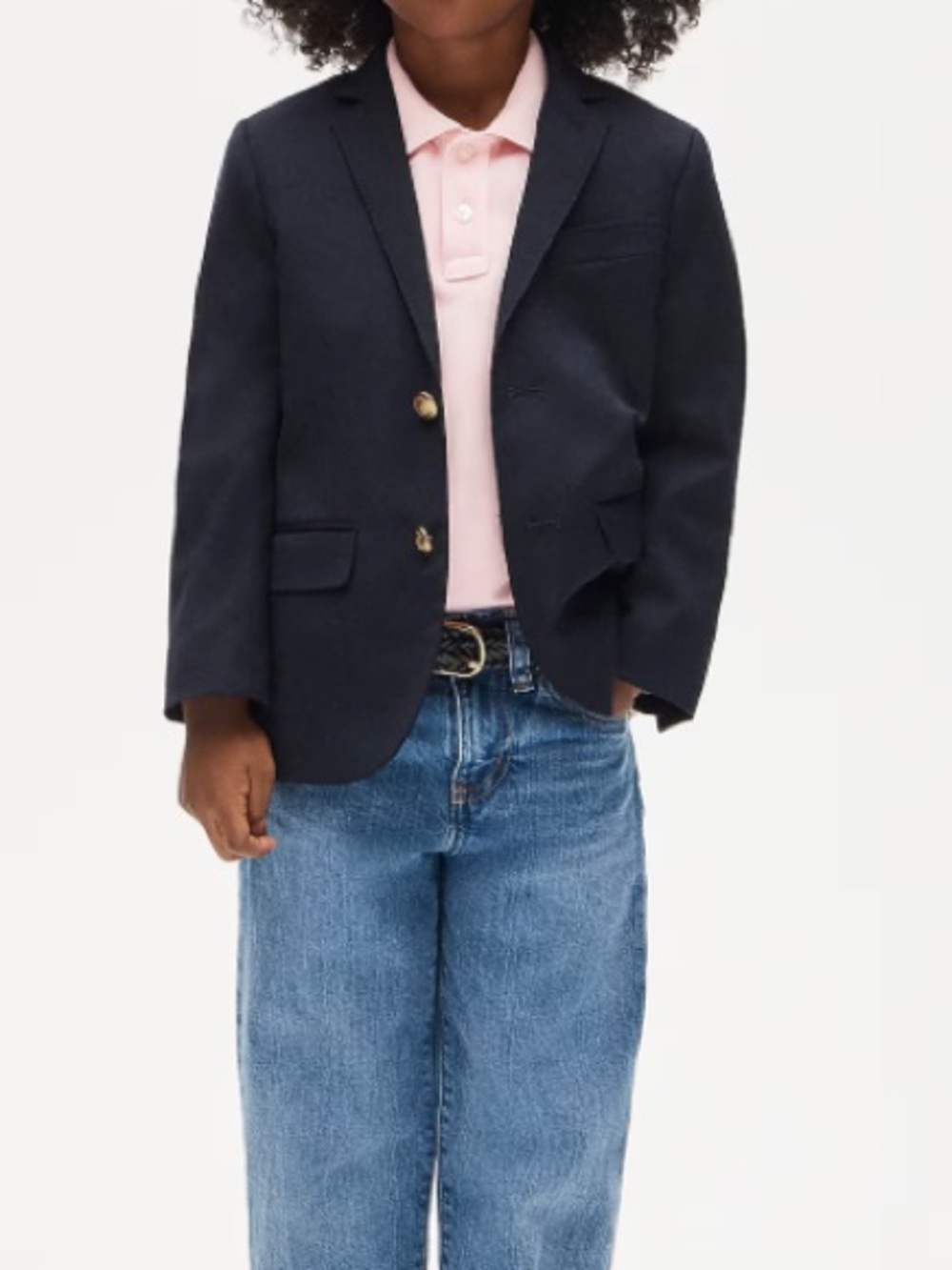 J. Crew Boys' Ludlow two-button blazer in navy wool blend 10